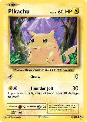 Pikachu #35/108 — stock