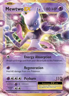 Mewtwo EX #52/108 — stock