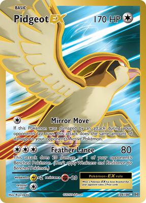 Pidgeot EX (Full Art) #104/108 — stock