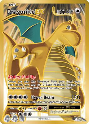 Dragonite EX (Full Art) #106/108 — stock
