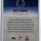 Riley Leonard Signature Class Auto /10 — back