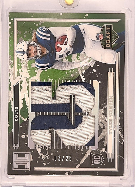 Tyler Warren Impeccable Draft Patch RC — front