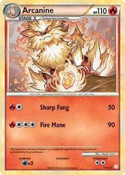 Arcanine - 1/123 (HeartGold & SoulSilver) #001/123 — stock