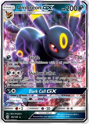 Umbreon GX #80/149 — stock