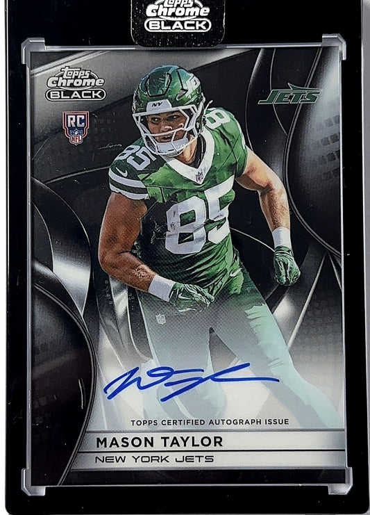 2025 Topps Chrome Black Rookie Autograph Mason Taylor #RAU-MT AUTO — front