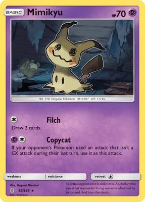 Mimikyu #58/145 — stock
