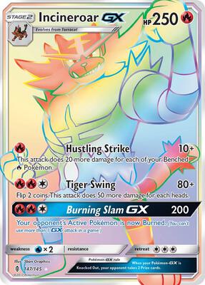 Incineroar GX (Secret) #147/145 — stock