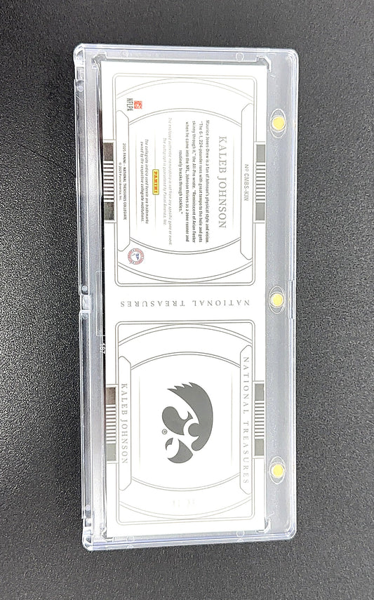 2025 Panini National Treasures Collegiate Kaleb Johnson [Gold] #23 — back