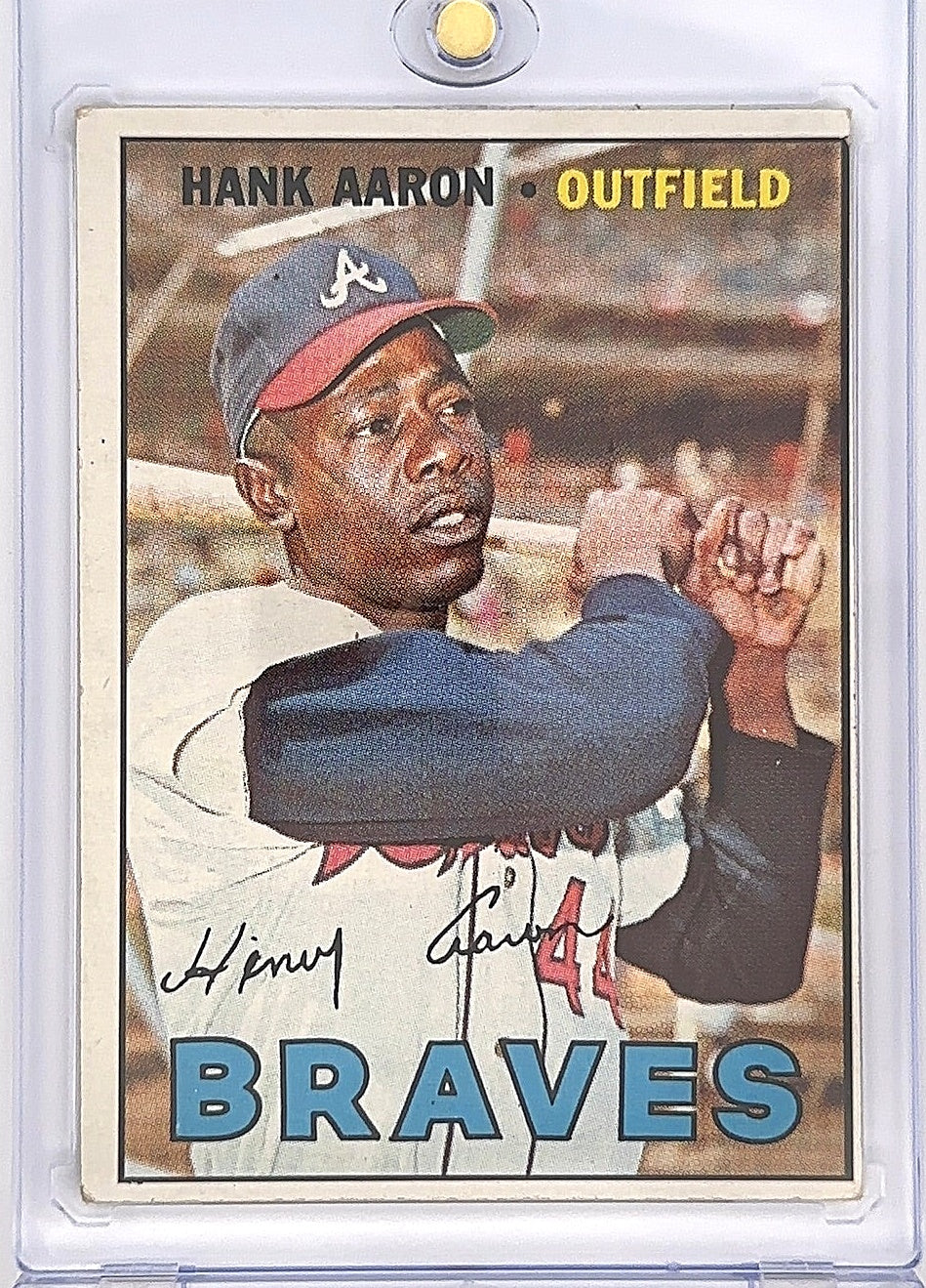 1967 Topps Hank Aaron #250 — front