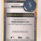 2022 Topps Gold Label Framed Autographs Cal Raleigh [Black] #FA-CR — back