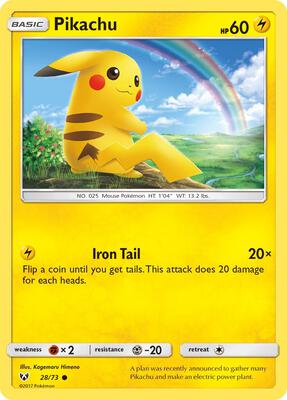 Pikachu #28/73 — stock