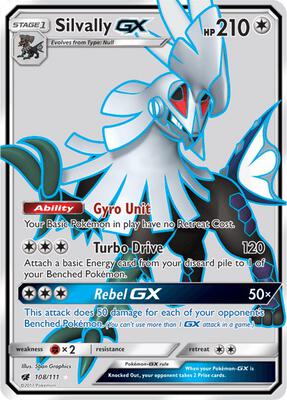 Silvally GX (Full Art) #108/111 — stock