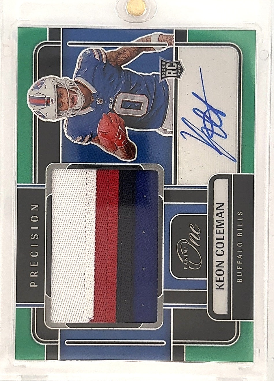 2024 Panini One Keon Coleman /40 [Precision Rookie Patch Autograph] #316 — front