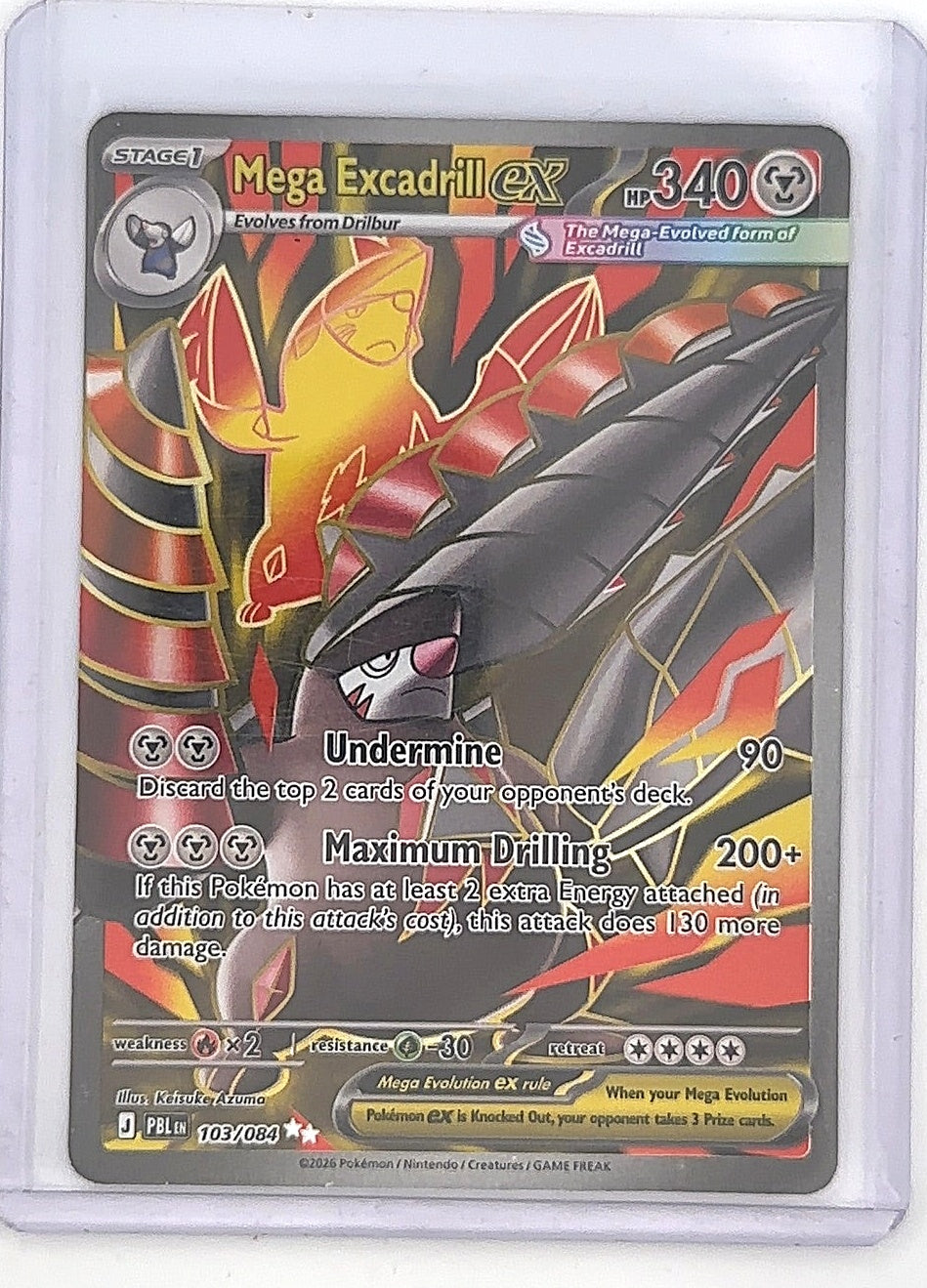 Mega Excadrill ex - 103/084 #103/084 — front