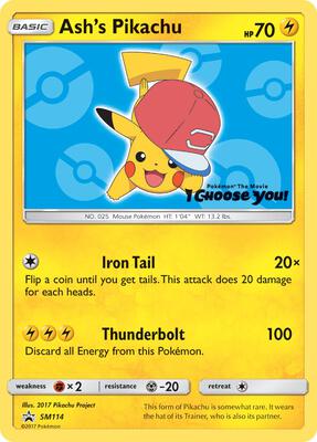 Ash's Pikachu - SM114 #SM114 — stock