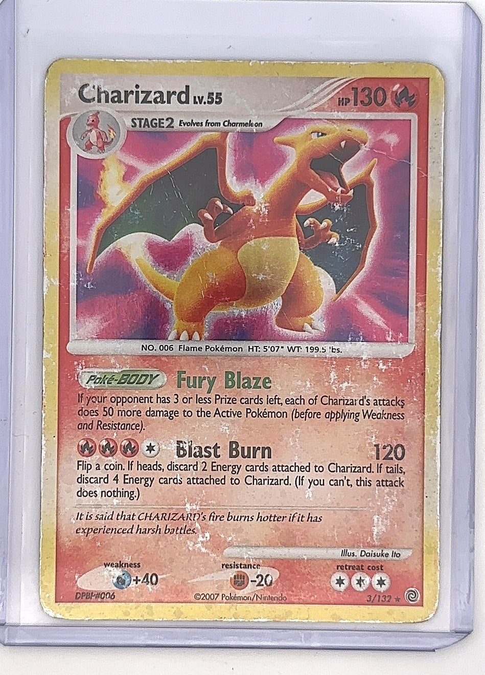 Charizard #3/132 HOLO BLEED — front