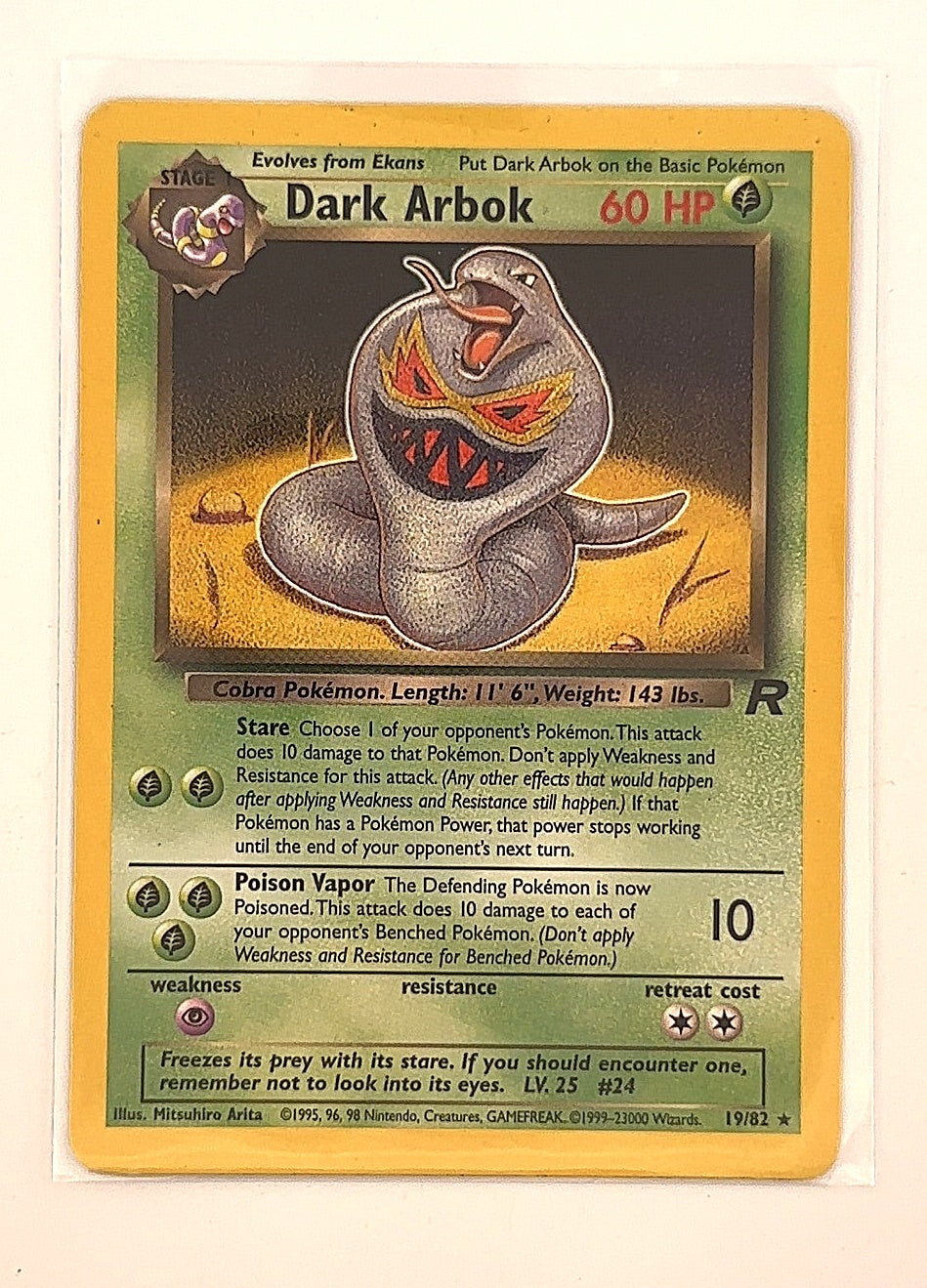 Dark Arbok (19) #19/82 — front