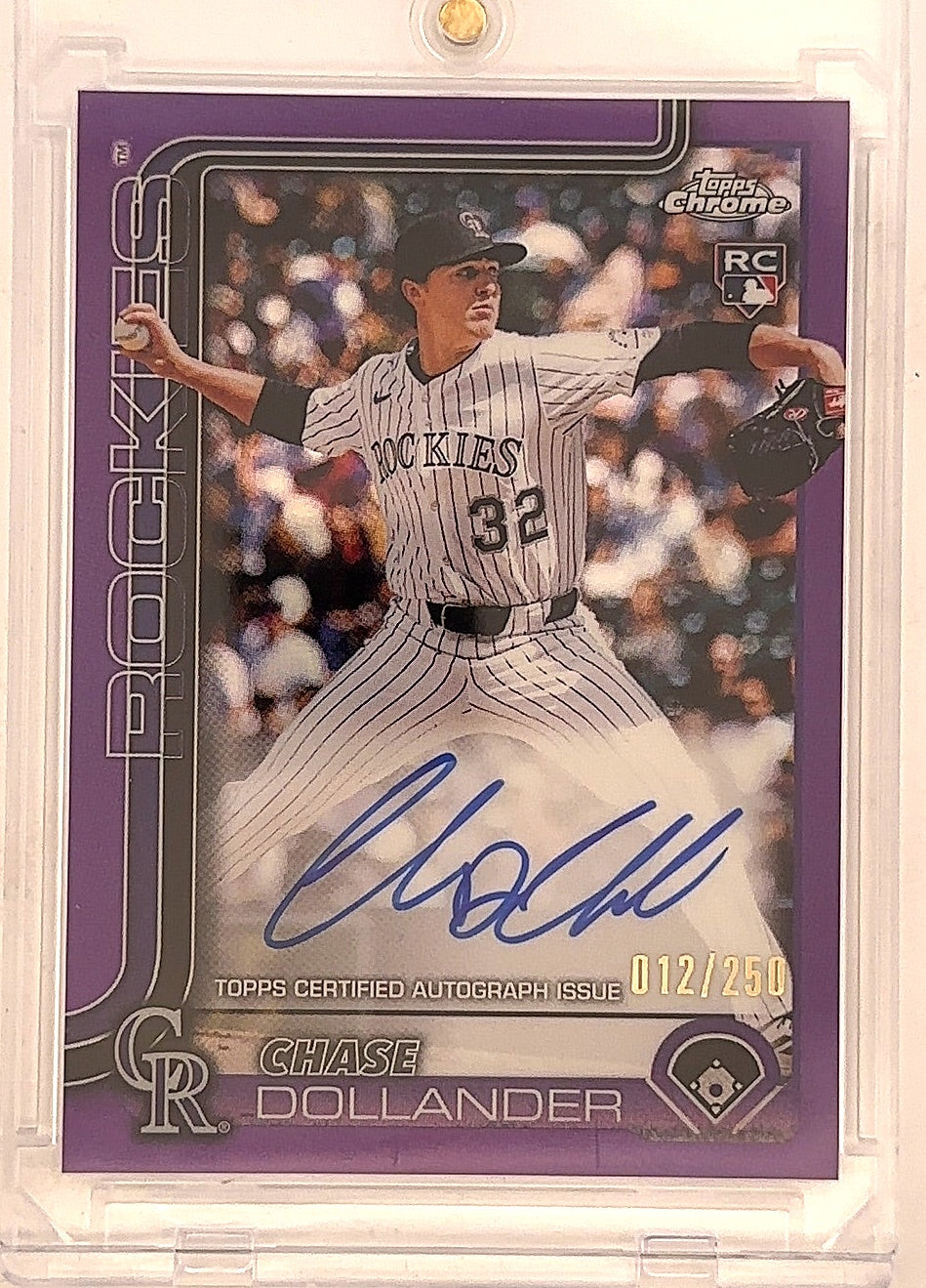2025 Chrome Chase Dollander RC Purple /250 #RA-DO — front