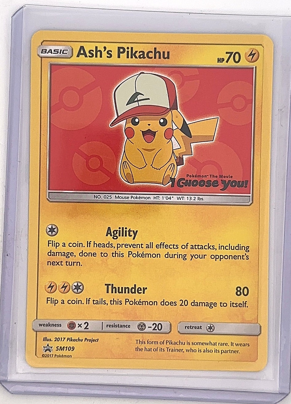 Ash's Pikachu - SM109 #SM109 — front