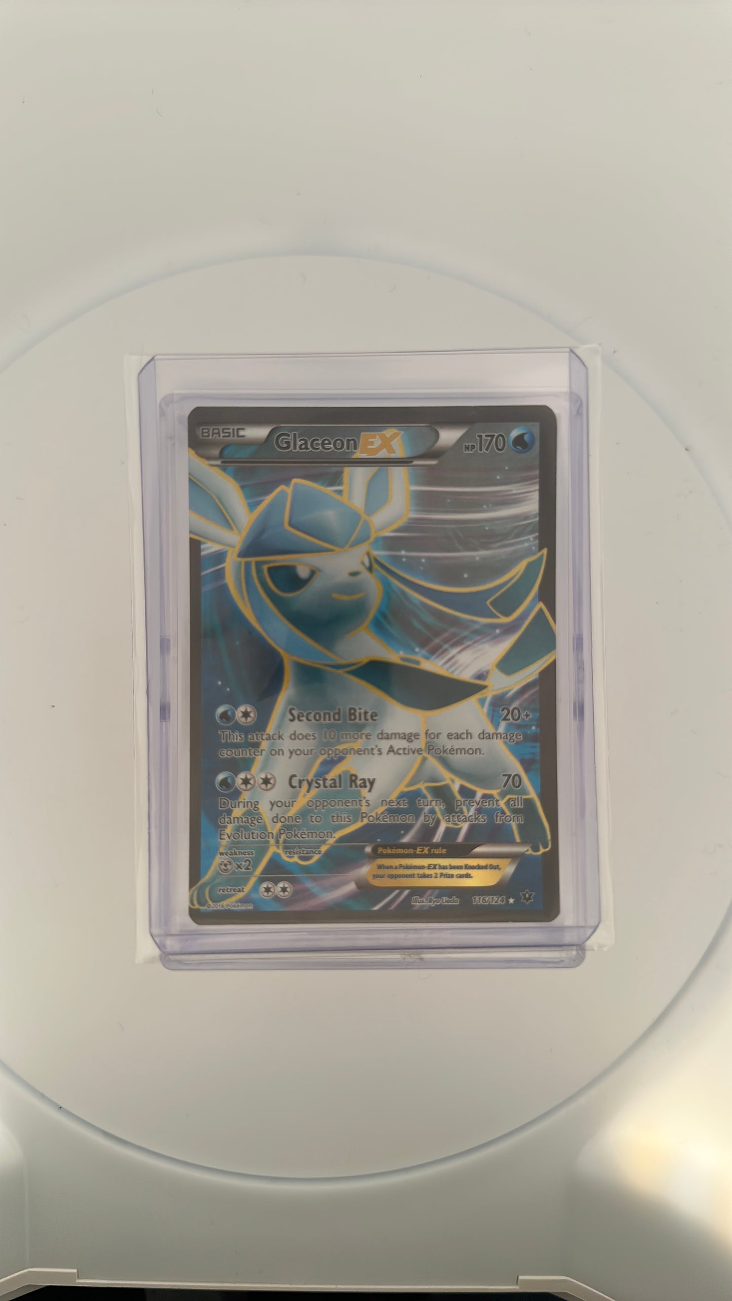 Glaceon EX (Full Art) XY - Fates Collide #116/124 — front