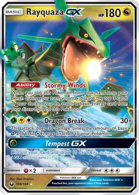 Rayquaza GX #109/168 — stock