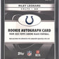 2025 Topps Chrome Black Rookie Autograph Riley Leonard #RAU-RL — back