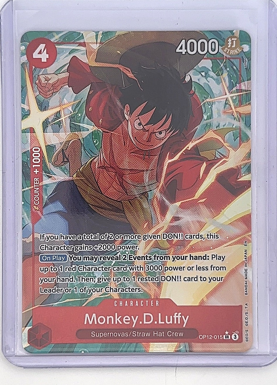 Monkey D Luffy OP12-015 — front