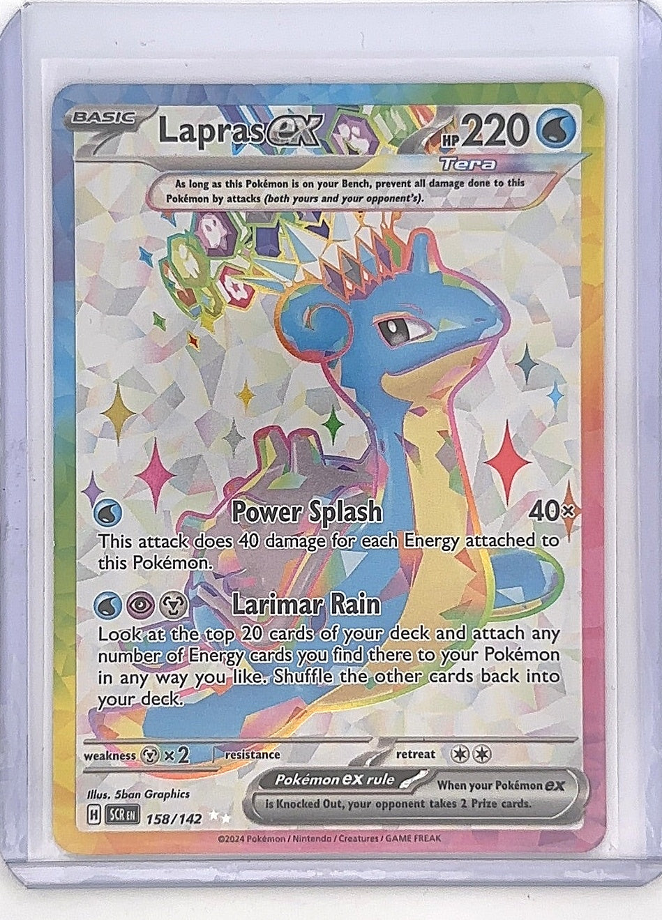 Lapras ex - 158/142 #158/142 — front