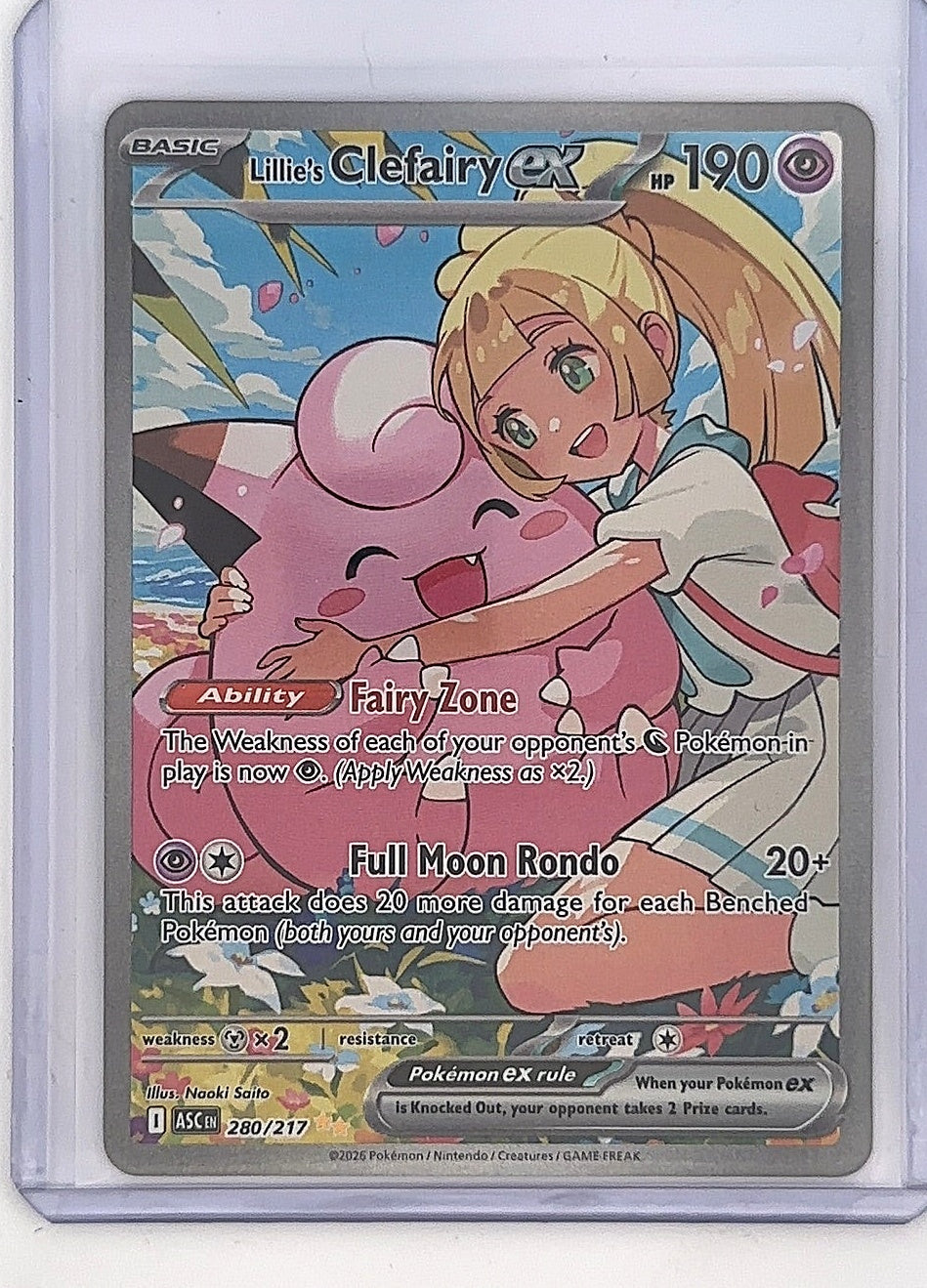 Lillie's Clefairy ex - 280/217 #280/217 — front