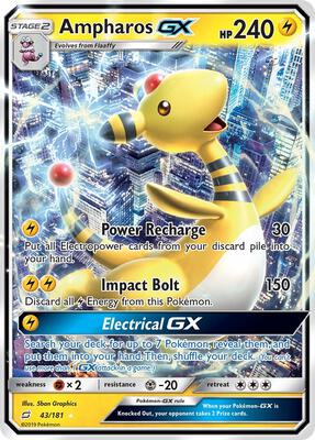Ampharos GX #43/181 — stock