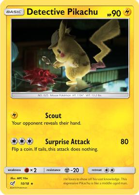 Detective Pikachu #10/18 — stock