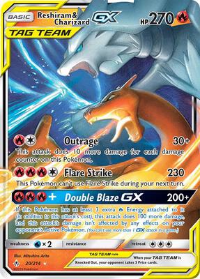 Reshiram & Charizard GX #20/214 — stock
