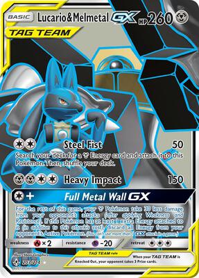 Lucario & Melmetal GX (Full Art) #203/214 PSA MINT 9 — stock