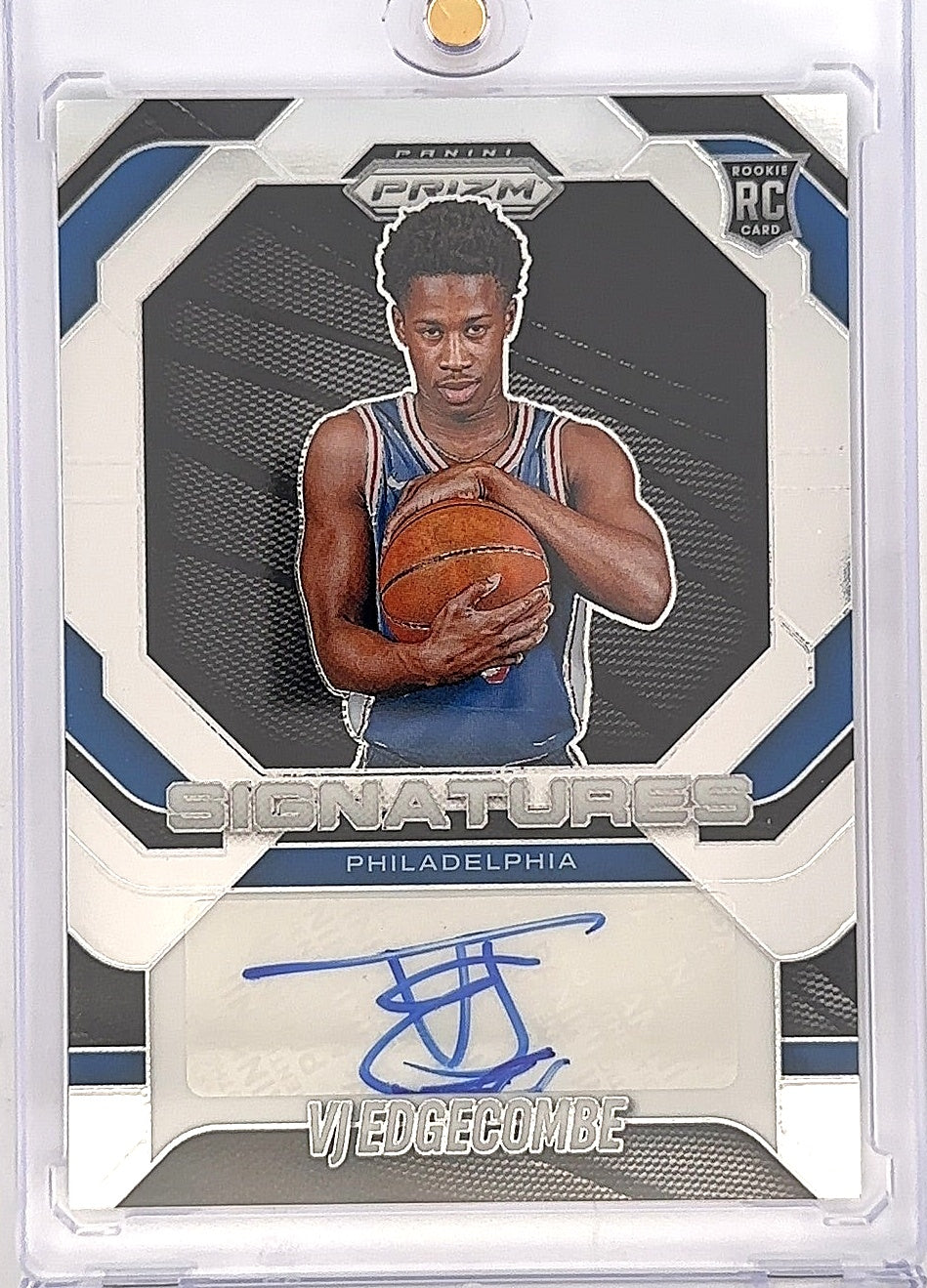 2025 Panini Prizm Signature VJ Edgecombe #SIG-VJE — front