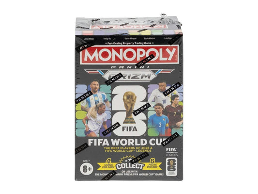 2026 Panini Prizm Monopoly FIFA World Cup Soccer Blaster Box (Millionaire Black Inserts!)
