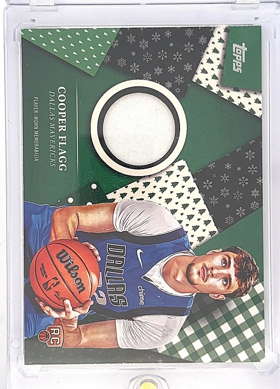 2025 Topps Holiday Relic Cooper Flagg #HR-1 — front