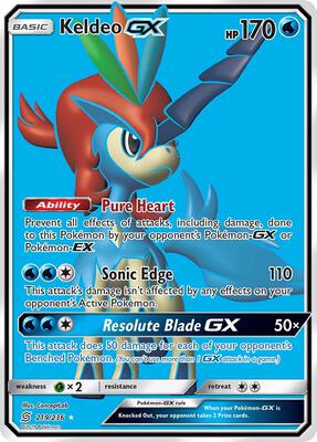 Keldeo GX (Full Art) #219/236 — stock