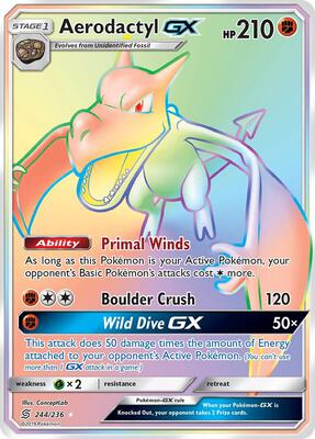 Aerodactyl GX (Secret) #244/236 — stock