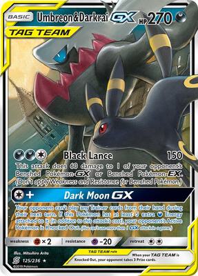 Umbreon & Darkrai GX #125/236 — stock