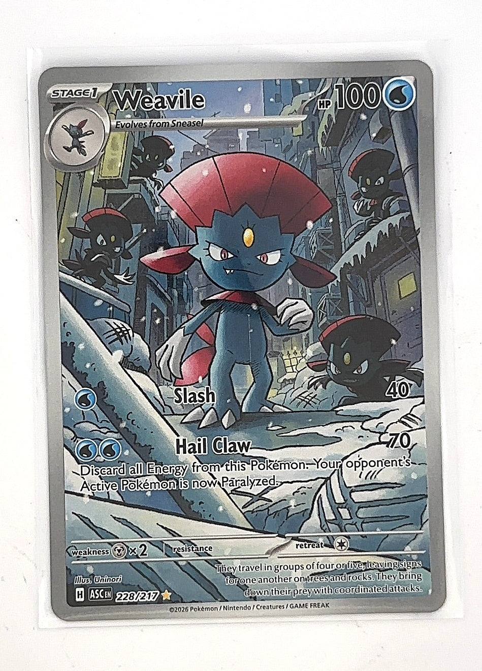 Weavile - 228/217 #228/217 — front