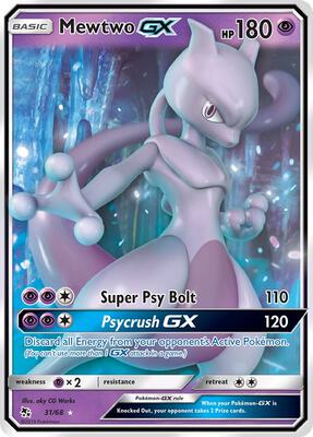 Mewtwo GX #31/68 — stock
