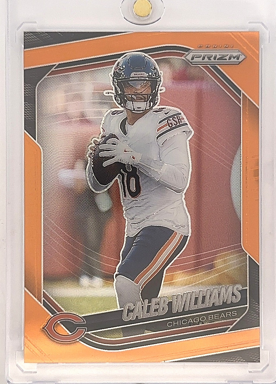 2025 Panini Prizm Caleb Williams [Orange] #124 — front