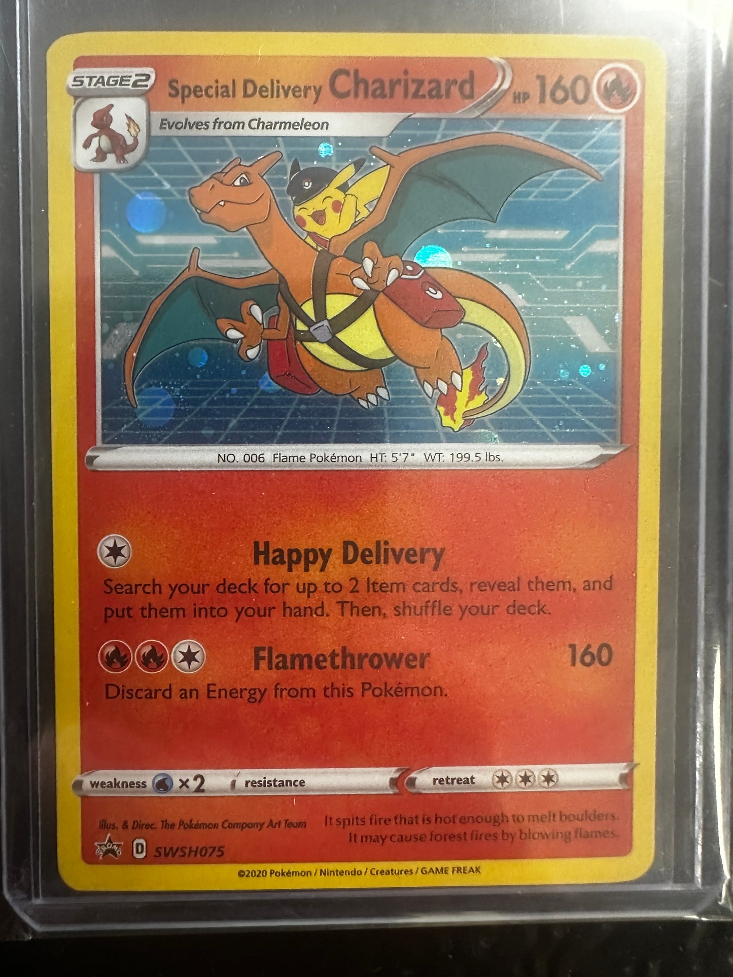 Special Delivery Charizard - SWSH075 SWSH: Sword & Shield Promo Cards #SWSH075 — front