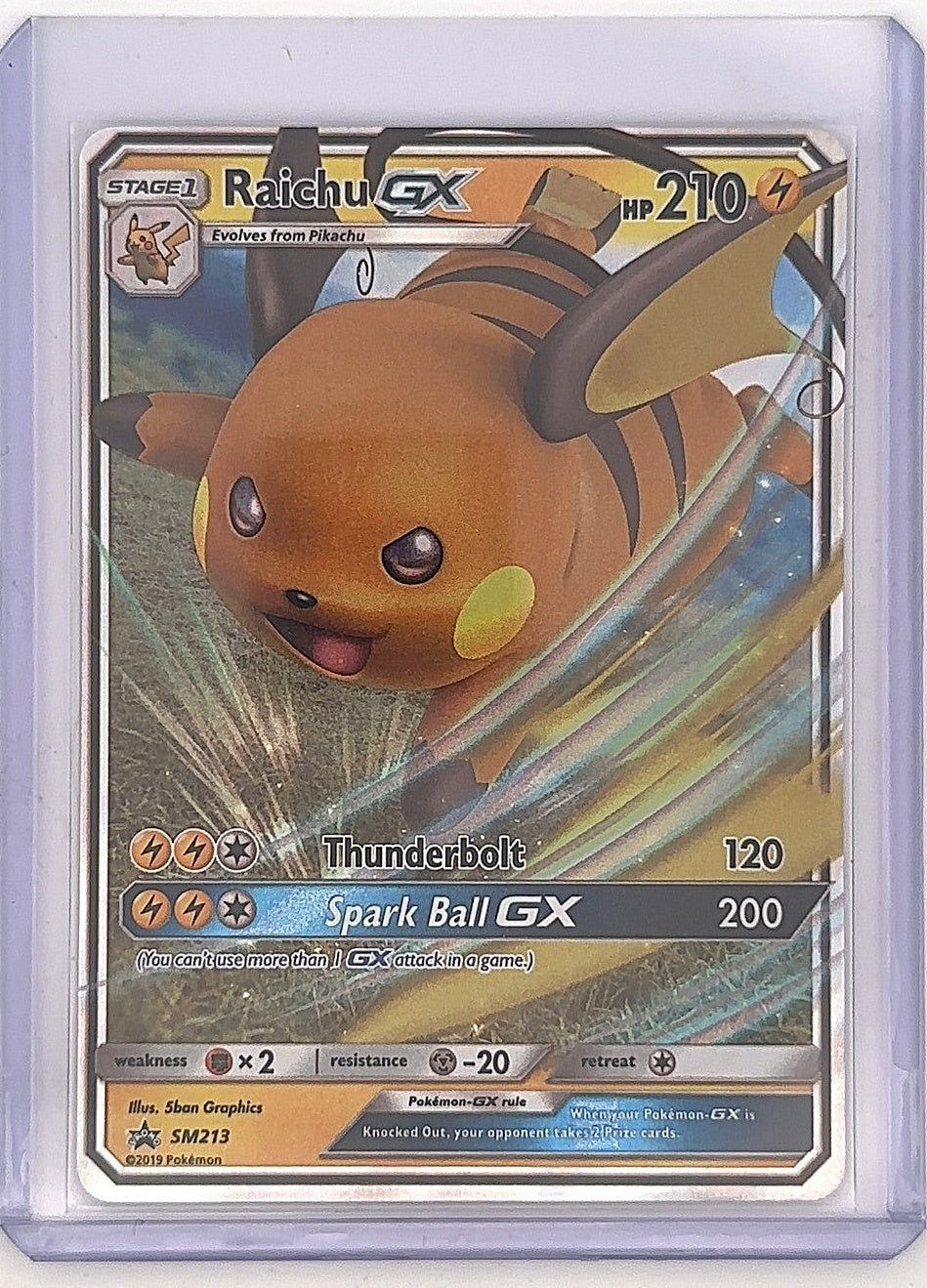 Raichu GX - SM213 #SM213 — front