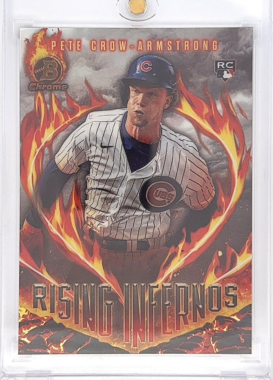 2024 Bowman Rising Inferno Pete Crow-Armstrong RC #RI-4 — front