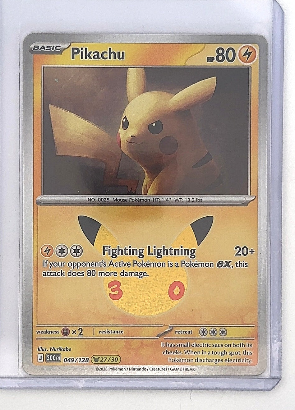 Pikachu - 049/128 #049/128 — front