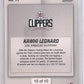 2020 Panini Instant Kawhi Leonard [Green] #17 — back