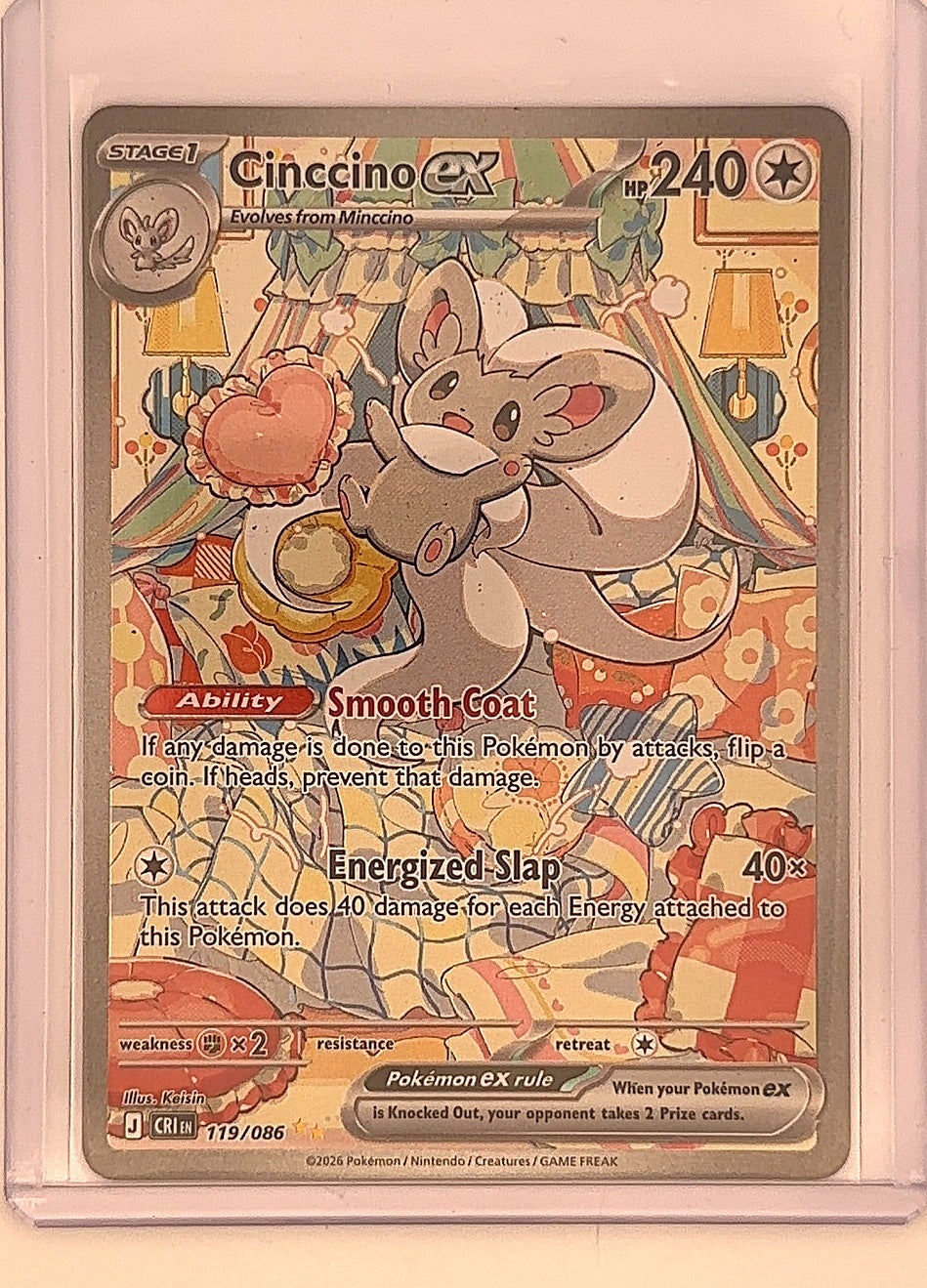 Cinccino ex - 119/086 #119/086 — front