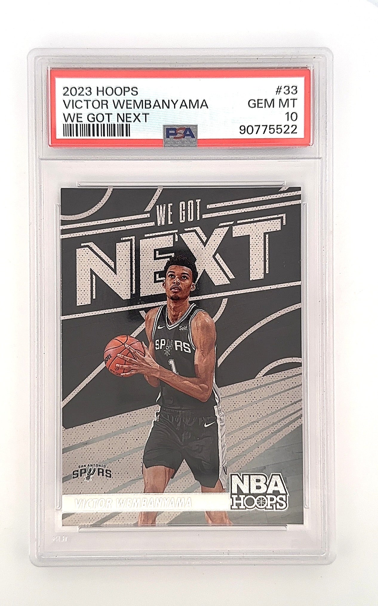 2023 Panini Hoops We Got Next Victor Wembanyama #33 PSA 10 — front