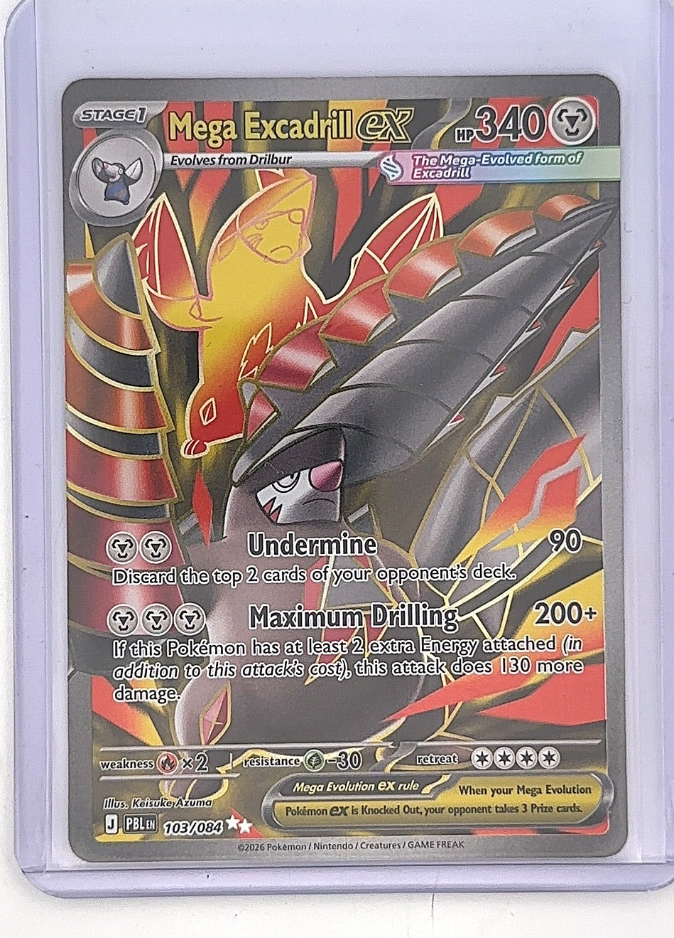 Mega Excadrill ex - 103/084 #103/084 — front